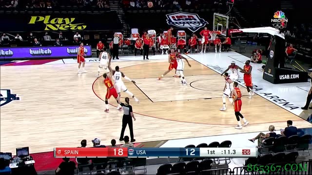 ?热身赛-利拉德19+6 杜兰特14分 卢比奥23分 美国逆转西班牙