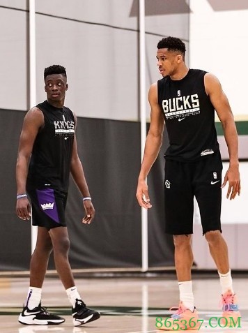 字母哥晒与弟弟合照:我们正在训练???