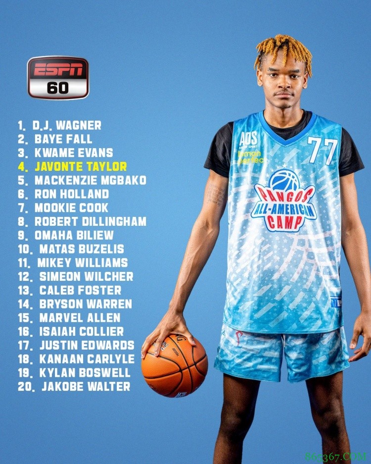 2023届球员榜：小瓦格纳稳居第一 詹姆斯大儿子跌至第50