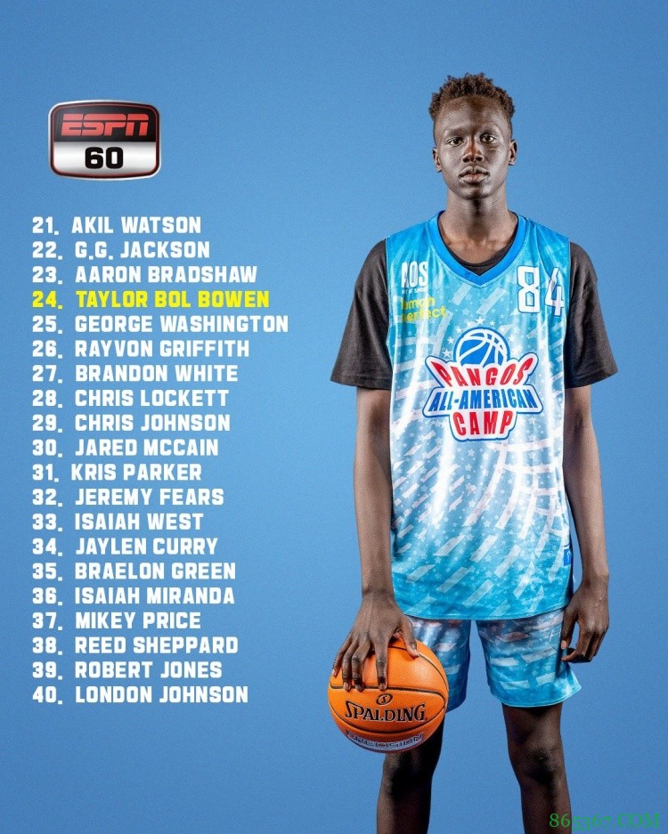 2023届球员榜：小瓦格纳稳居第一 詹姆斯大儿子跌至第50