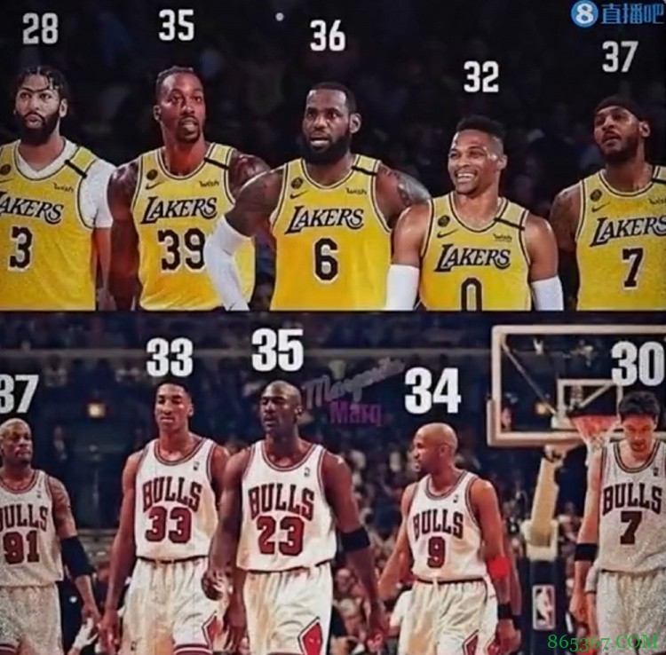 【投票】2021年的湖人大战1998年的公牛 谁会赢?