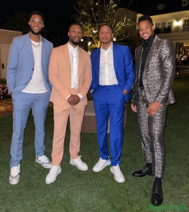 利拉德举办婚礼 CJ&德罗赞&特纳等人出席祝贺~