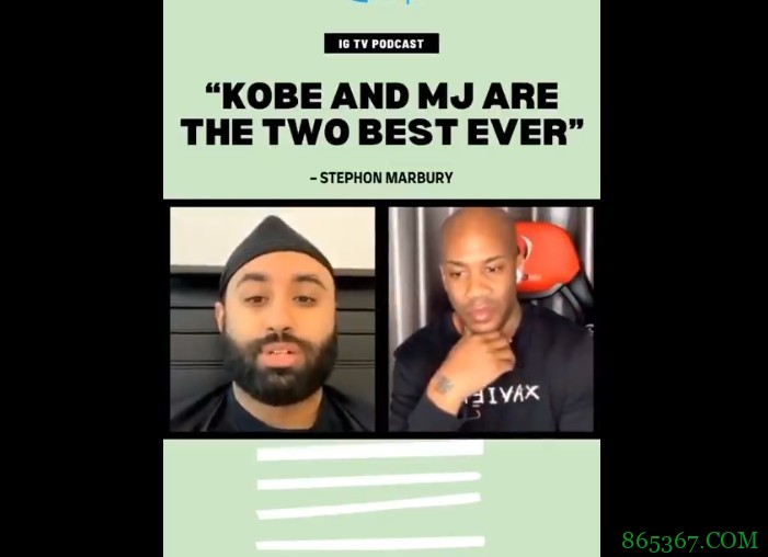 马布里：乔科是史上最好的两个球员 但我没见过像KD这样打球的人