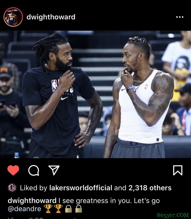 霍华德欢迎小乔丹：我看到了你的优秀！让我们开整吧！