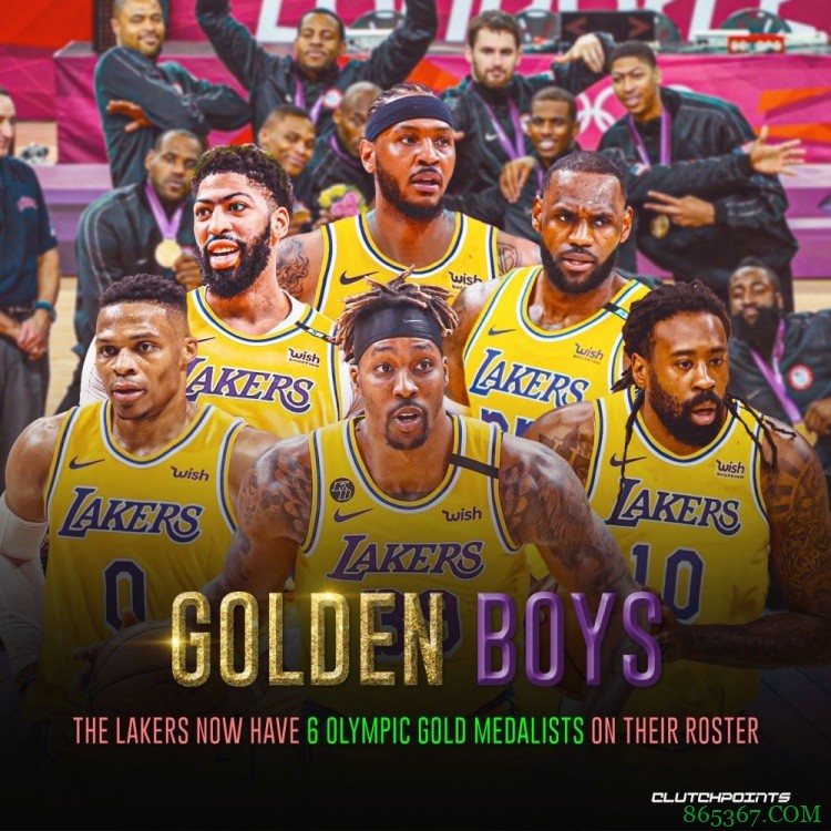 半个梦之队?湖人队阵容中已经有6个奥运冠军球员