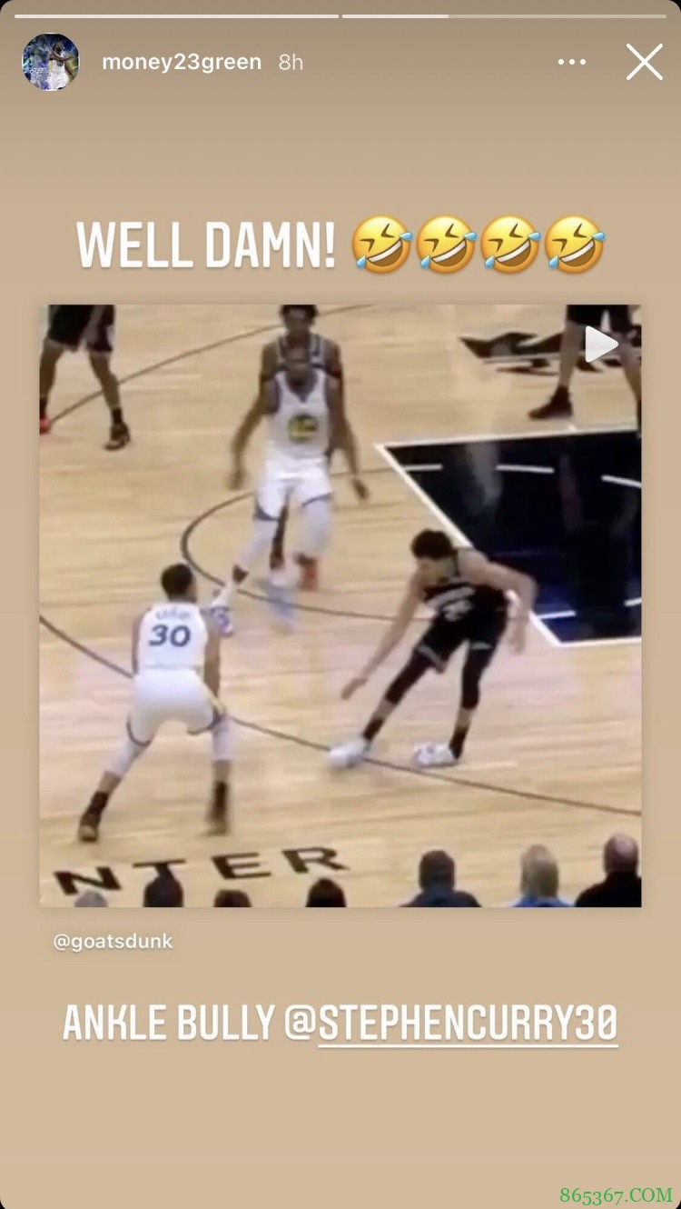 库吹来了~ 追梦转发库里终结对手脚踝时刻:脚踝恶霸斯蒂芬!