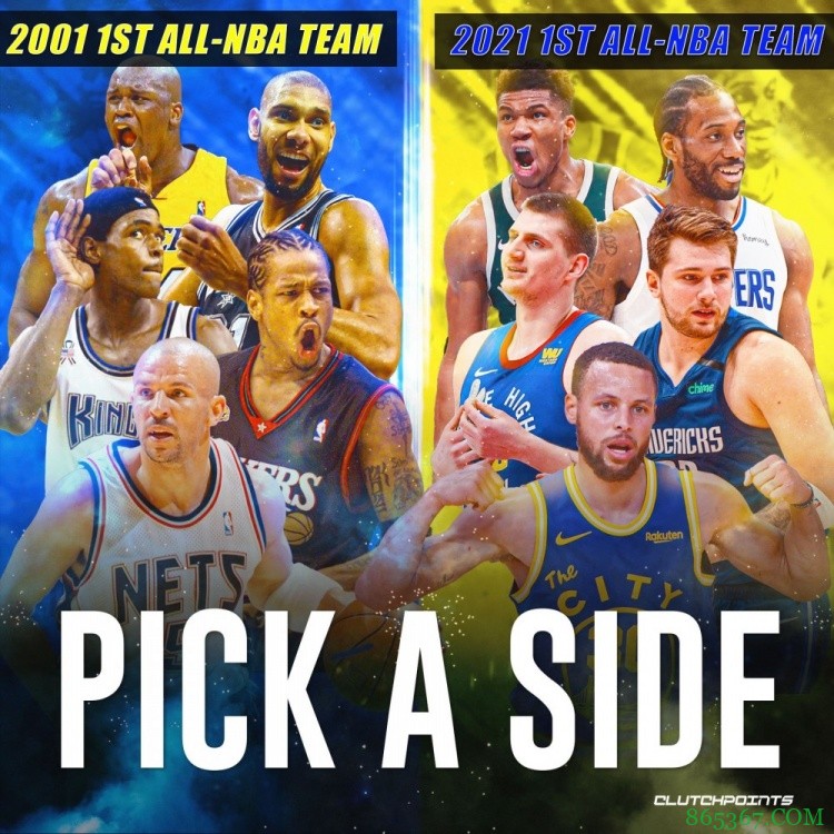 美媒发问:2001年一阵鲨佛韦AI基VS21年一阵库7约卡字 谁赢?