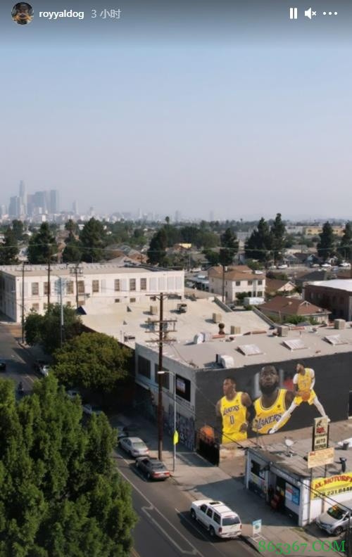 ?Big3来了!洛杉矶街头现詹眉威壁画