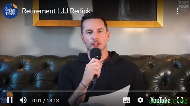 个人宣！JJ-雷迪克：我宣布从NBA退役