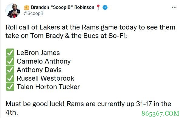 公羊迎战海盗!老詹&甜瓜&追梦&塔克&威少&浓眉现场观战