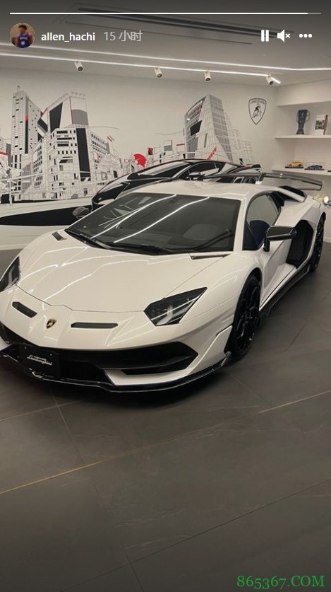 奇才球员八村塁的弟弟Allen在IG上晒出豪车照