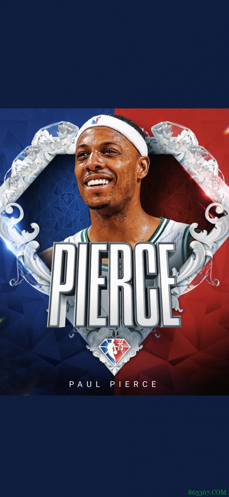 皮尔斯晒自己入选75大:我的黑子们在哪儿?开始庆祝吧!