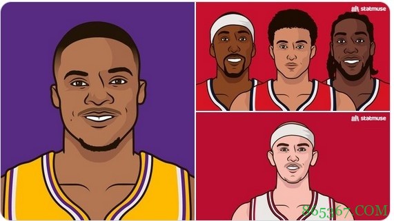 网站揶揄湖人：库兹马哈雷尔波普+卡鲁索皆2胜0负 你们0胜2负