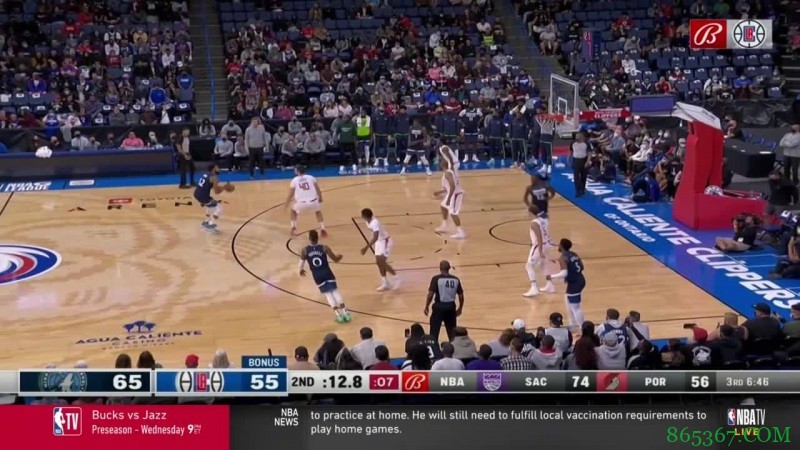 ?季前赛-拉塞尔19+7+9 肯纳德18分 森林狼六人上双送快船3连败