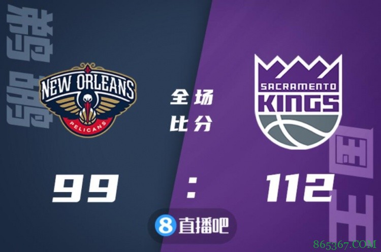 ?巴恩斯23+8 英格拉姆缺战 国王七人上双送鹈鹕5连败