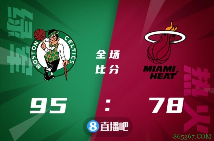 ?布朗17分 施罗德14+5+6 巴特勒20分 绿军终结热火5连胜