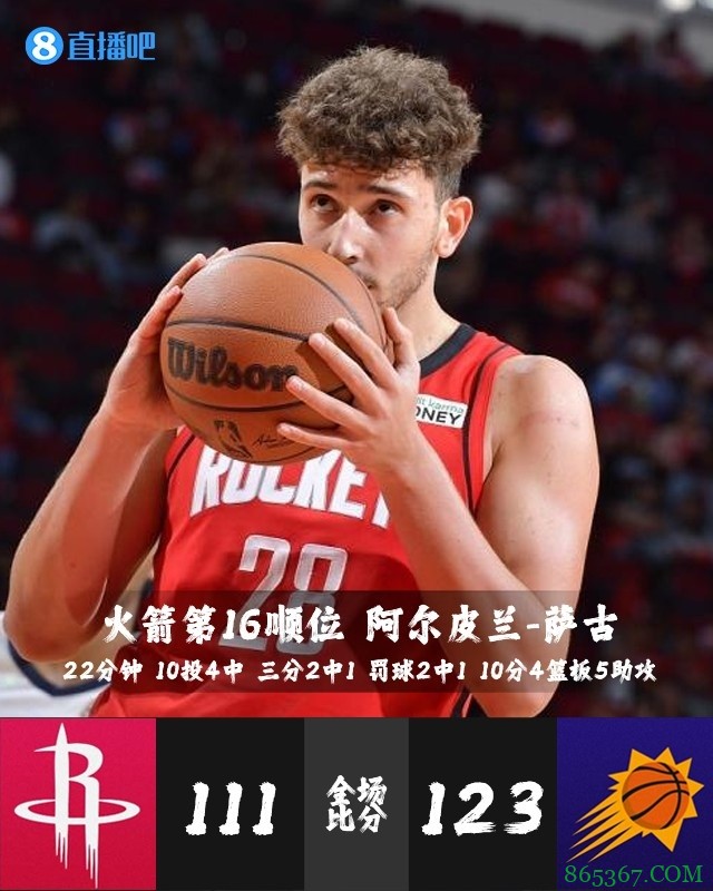 【今日菜鸟观察】康宁汉姆砍下生涯新高18+10 杰伦-格林16分