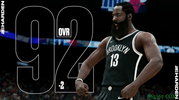 2K22新赛季首次能力值更新：哈登&威少-2 利拉德-4 乔治+2