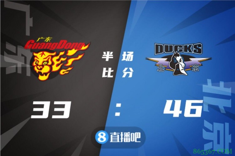 ?范子铭20+10 刘晓宇12+7+8 阿联12+5 北京大胜广东止3连败