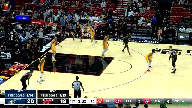 ?洛瑞20+12+10 巴特勒27+6 米切尔37+7 热火险胜爵士