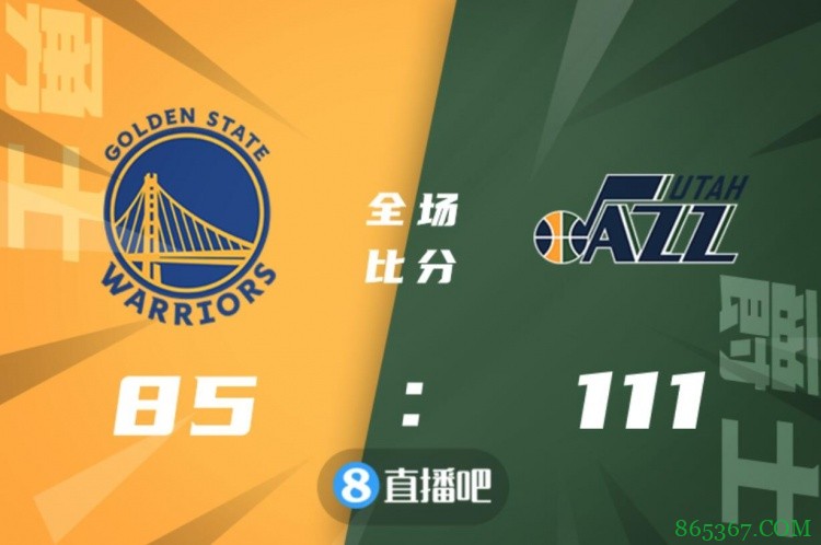 ?米切尔14+10+8 博扬23+6 库里16+7 爵士终结勇士9连胜