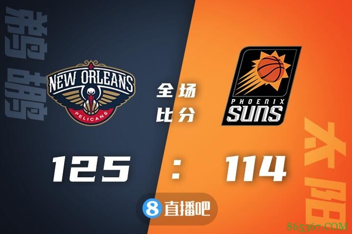 ?莺歌37+11+9 CJ23+8+9 布克31分&伤退 鹈鹕力克太阳扳成1-1