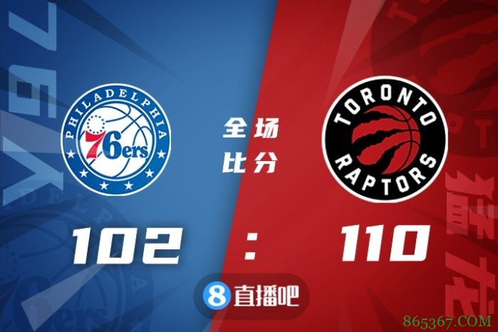 ?西卡34+8+5 哈登22+5+9 恩比德21+8 猛龙力克76人扳成1-3