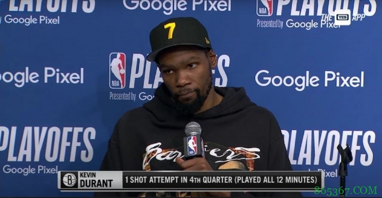 杜兰特:这场比赛脏话太多了 但当你进入节奏就不会考虑这些细节