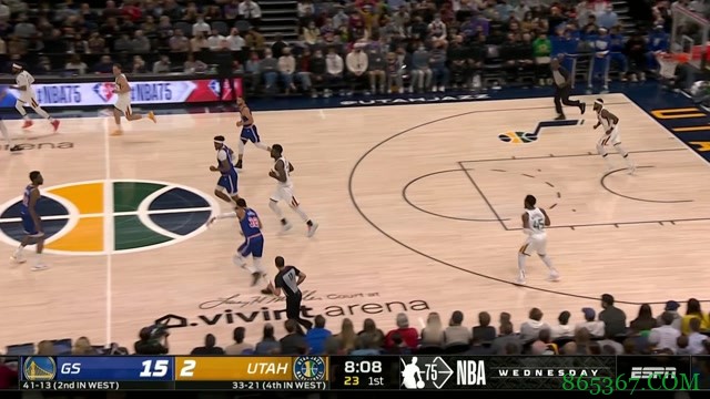 ?米切尔14+10+8 博扬23+6 库里16+7 爵士终结勇士9连胜