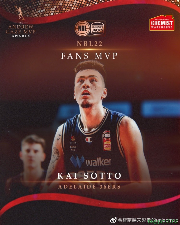 NBL一阵、二阵及粉丝票选MVP出炉 周琦队友克里克入选二阵