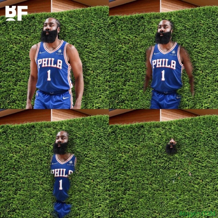 篮图篮趣:哈登今天下半场0分 比肩本-西蒙斯?