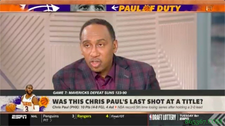 A-史密斯：太阳明年不会在争冠行列了 今年是保罗的最佳夺冠时机