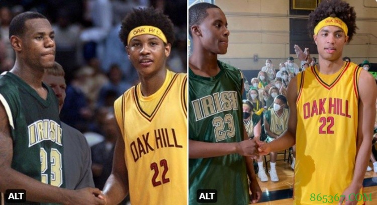 再现詹瓜友情岁月，老詹传记片饰演詹瓜的2位高中生球员何人也？