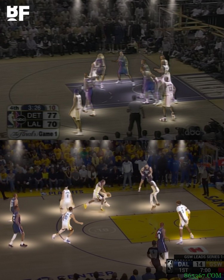 篮球的发展！2004年的空间与2022年的空间对比