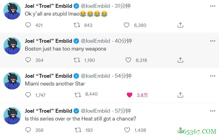 恩比德：绿军的武器太多 你们这些起哄的人真是太蠢了?