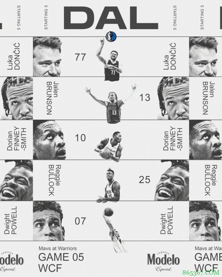 勇士VS独行侠G5首发：两队常规首发均无改变