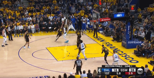 大师级防守!追梦防守回合:站位+预判+迅速补位+迎面大帽