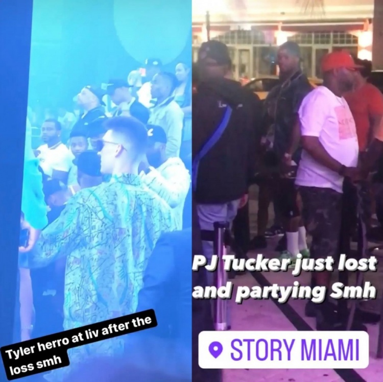 美媒：塔克&希罗被拍到在东决失利后参加派对