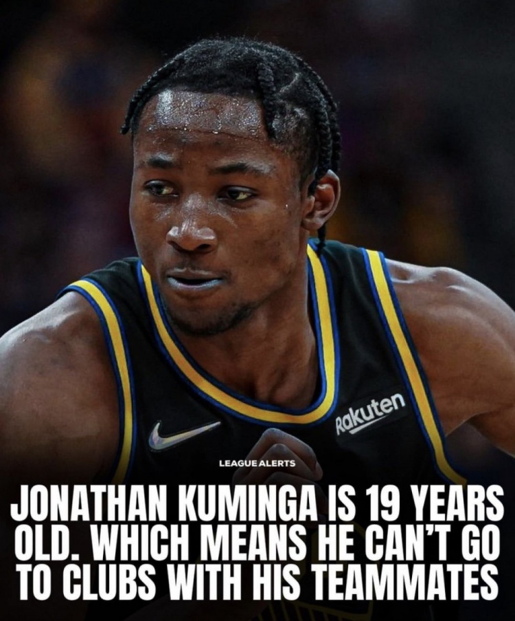 扎心!勇士近期庆祝Party中未见库明加 因其不满21岁无法进入酒吧