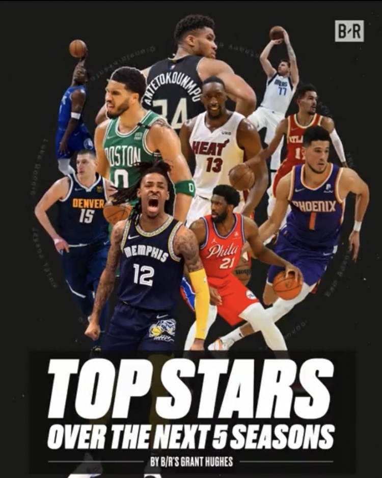 怎么看？B/R预测未来5年联盟前十球员 字母哥第一&詹库不在其列