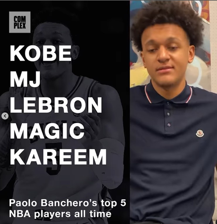 班凯罗心中历史TOP5球员:排名不分先后 科乔詹魔术师天勾