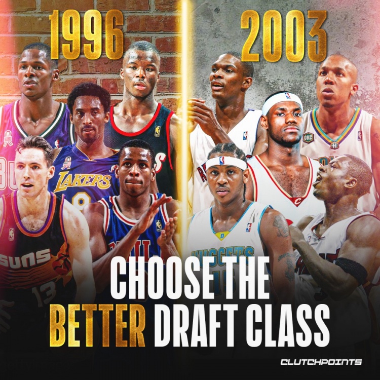 科比AI纳什96五杰VS詹韦甜瓜03五杰！美媒发问：哪边更强？