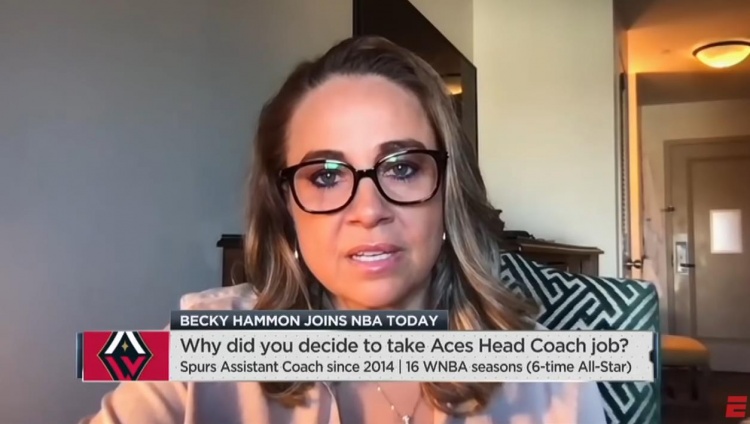 哈蒙谈WNBA与NBA不同之处:NBA的低位进攻有如垂死的恐龙