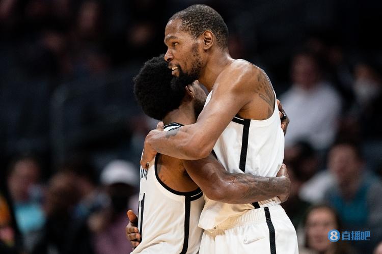 杜欧联手出战时篮网34胜24负&胜率58.6% 场均得分为119.6分