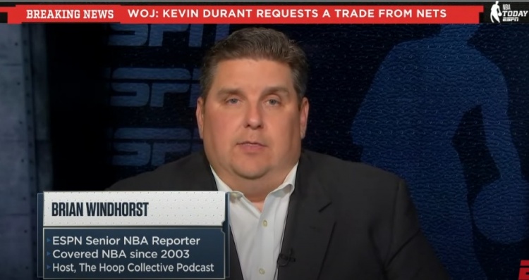 Windhorst:过去几天 太阳一直位于KD目标名单的首位