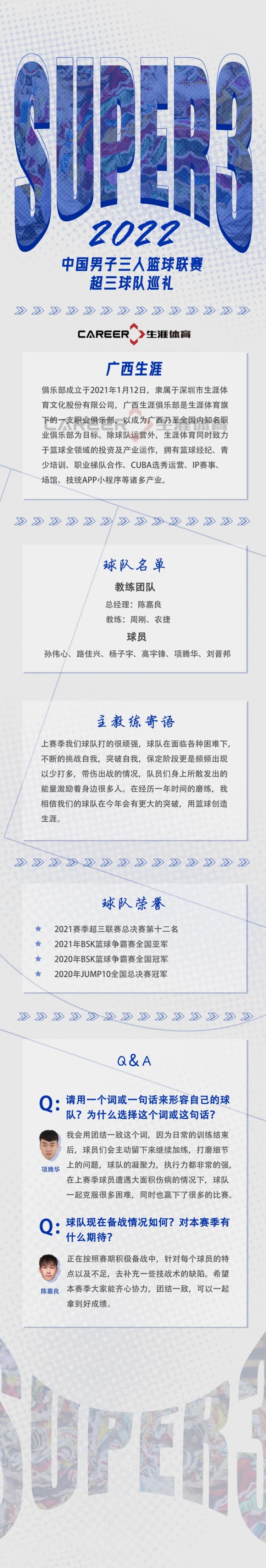 超三巡礼Vol.08 | 广西生涯：用篮球创造生涯