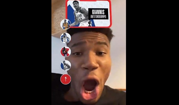 ?随机历史先发五虎选到了自己 字母哥：OHHHHHH！