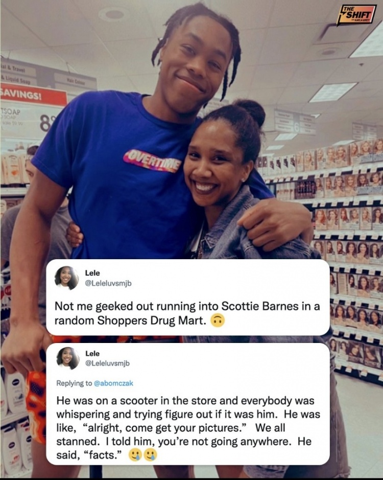 球迷巧遇巴恩斯&告诉他不要离开猛龙 巴恩斯：事实