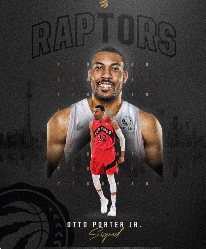 2年1240万!猛龙官方:球队正式签下奥托-波特