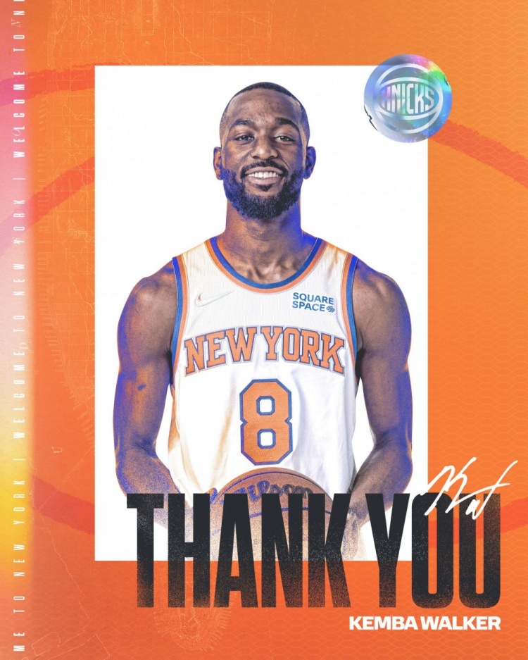 尼克斯官方:球队正式将肯巴-沃克和杰伦-杜伦送到活塞